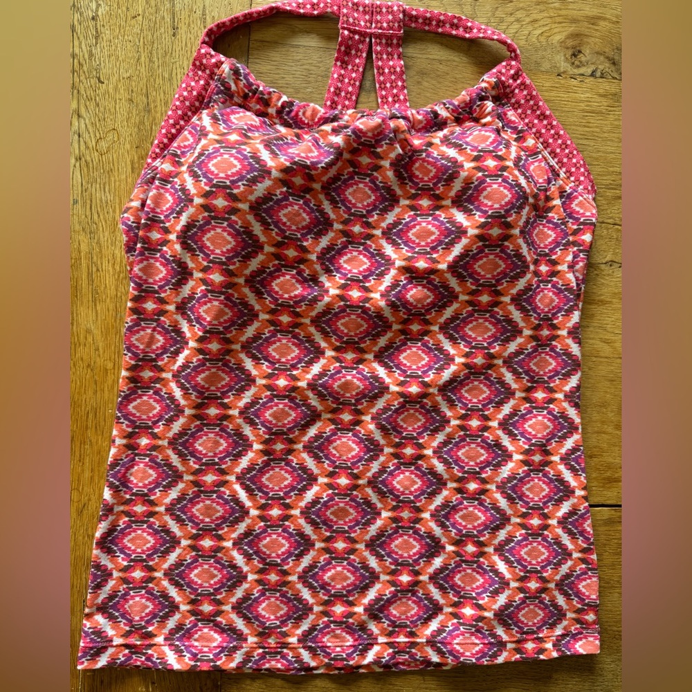 Prana Patterned Built in Bra Top